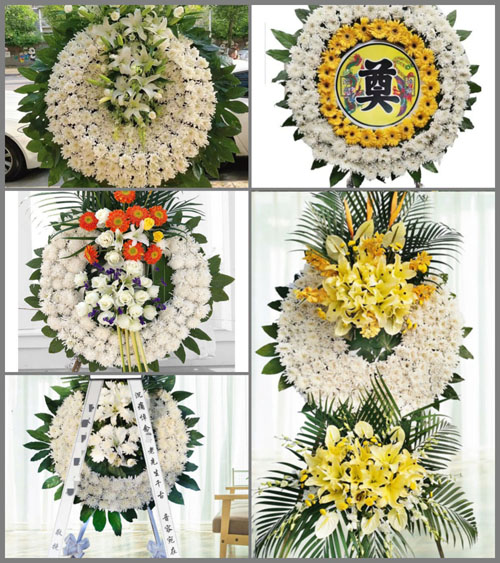 湖北黄冈市浠水县团陂镇野鹤山村花圈速递